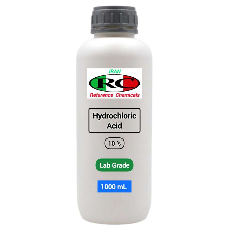 اسید هیدروکلریک رفرنس کمیکالز مدل 10 درصد حجم 1000 میلی لیتر اسید هیدروکلریک رفرنس کمیکالز مدل 10 درصد حجم 1000 میلی لیتر
