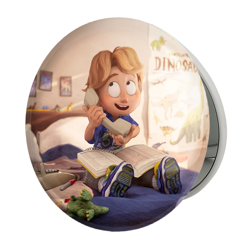 آینه جیبی خندالو طرح میچل ها علیه ماشین ها Mitchells vs Machines مدل تاشو کد 1392 