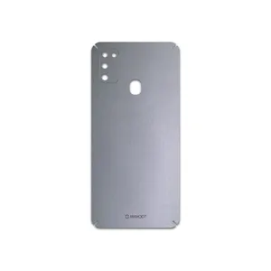 MAHOOT Matte-Silver Cover Sticker for Samsung Galaxy M21