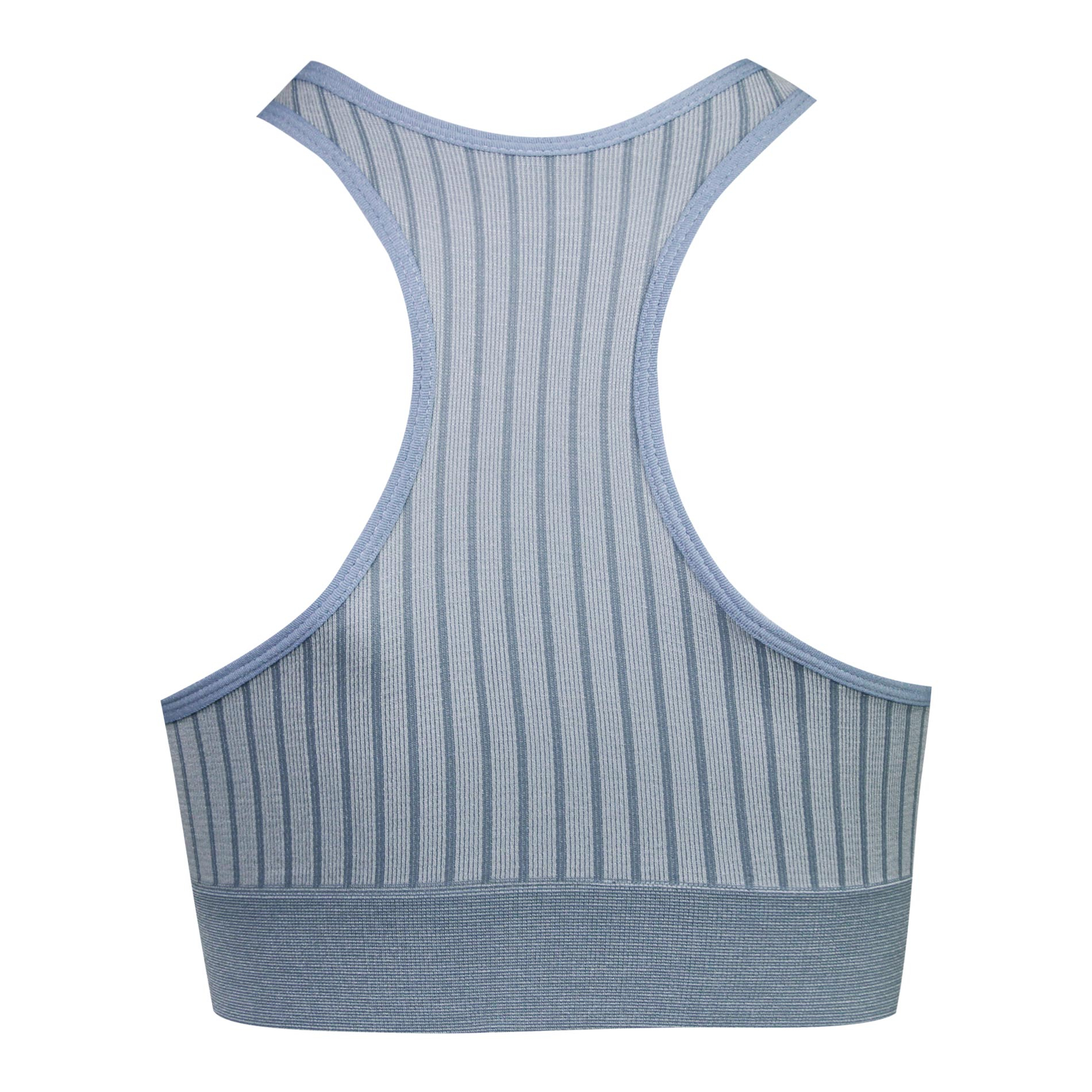 نیم تنه ورزشی زنانه ماییلدا مدل قهرمانی بدون فنر پددار کد 4560 رنگ آبی