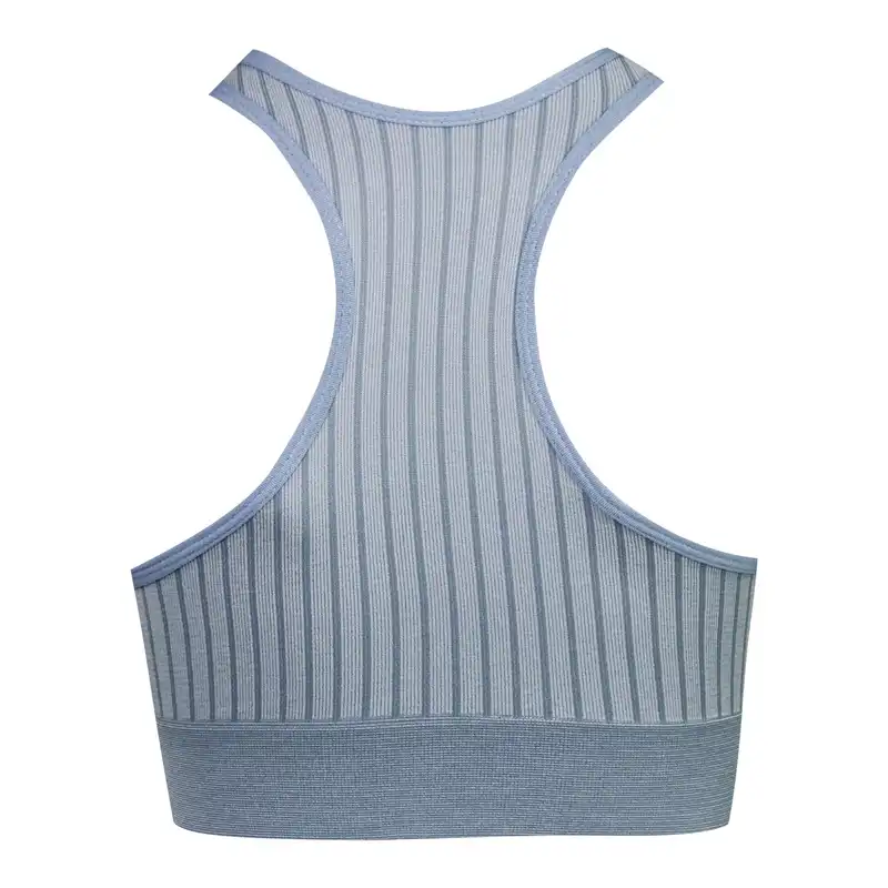 نیم تنه ورزشی زنانه ماییلدا مدل قهرمانی بدون فنر پددار کد 4560 رنگ آبی