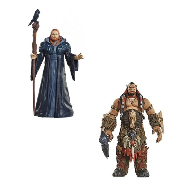 اکشن فیگور جکس پسفیک مدل وارکرافت کد Medivh and Durotan Mid ارتفاع 16 سانتی‌متر بسته 2 عددی