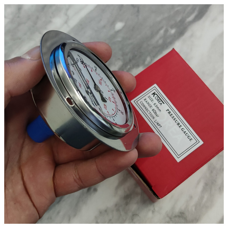 گیج فشار کره مدل 6cm-back-60bar گیج فشار کره مدل 6cm-back-60bar