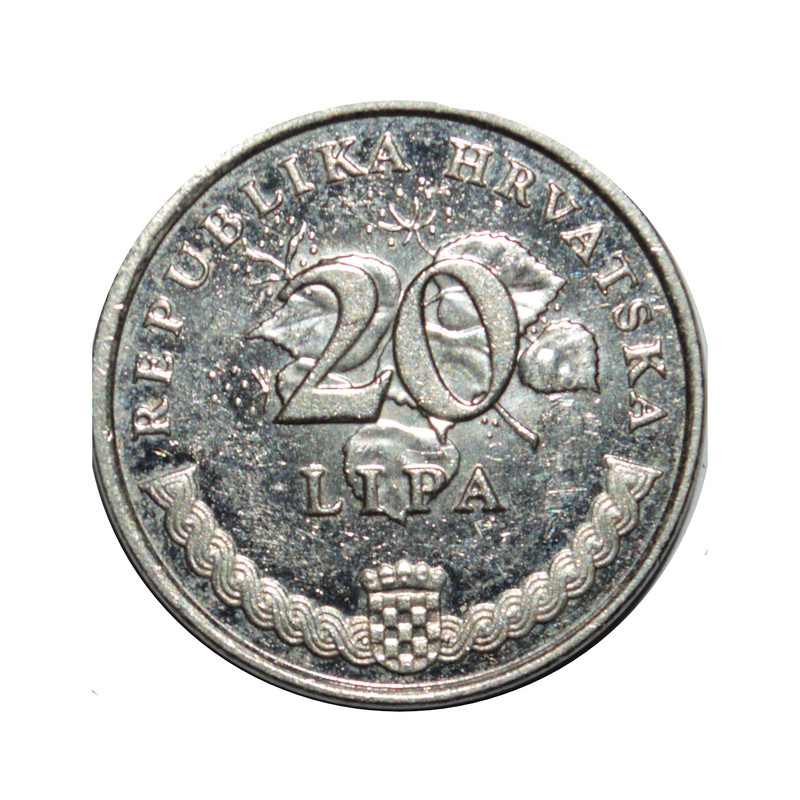 سکه تزیینی طرح 20 لیپای کرواسی مدل 2007