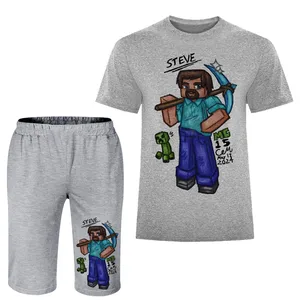 ست تی شرت و شلوارک مردانه مدل ماینکرفت A186