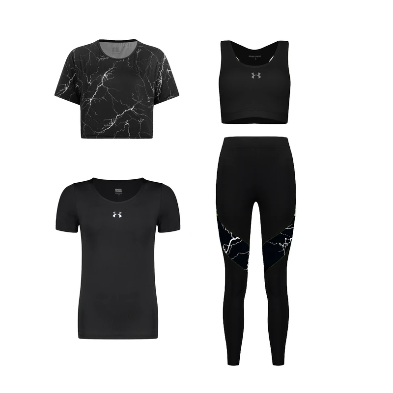 ست چهار تکه لباس ورزشی زنانه مدل 1801-1401-7101-56