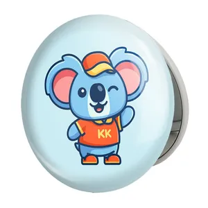 آینه جیبی خندالو طرح حیوانات بامزه کوآلا مدل تاشو کد 28393 