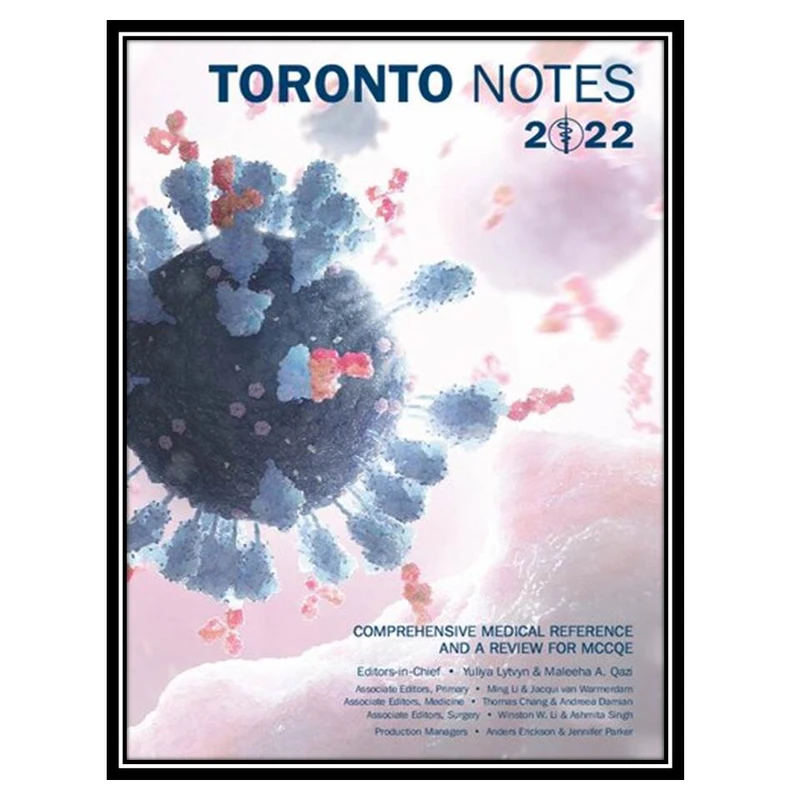 کتاب TORONTO NOTES 2022 اثر Yuliya Lytvyn and Maleeha A. Qazi انتشارات مؤلفین طلایی