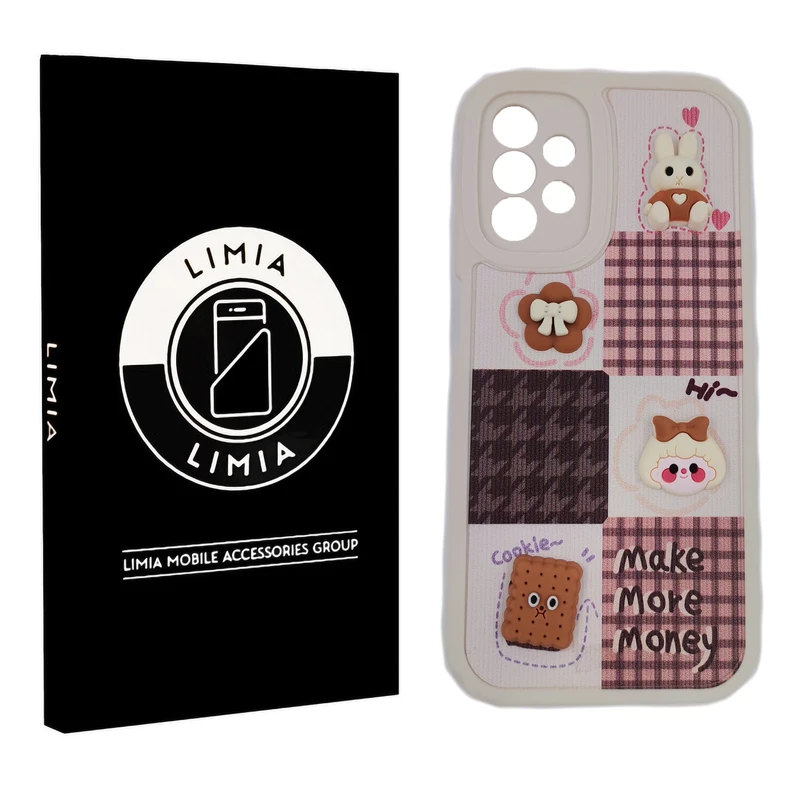 کاور لیمیا مدل فانتزی لنزدار ژله ای طرح عروسکی برجسته مناسب برای گوشی موبایل سامسونگ Galaxy A13 4G