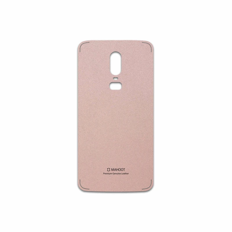 برچسب پوششی ماهوت مدل Rose Gold Leather مناسب برای گوشی موبایل وان پلاس 6