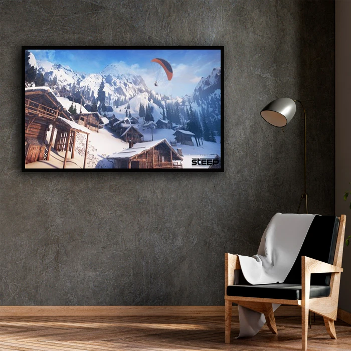 تابلو نوری بکلیت طرح منظره زمستانی مدل B-D1556