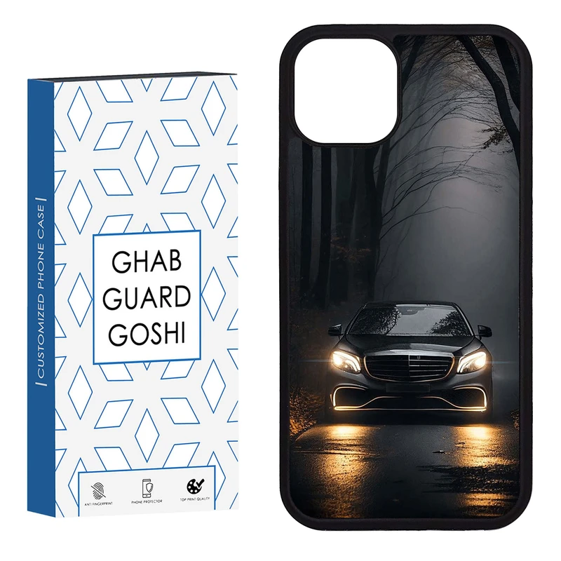 کاور قاب گارد گوشی طرح ماشین بنز کد FB-093 مناسب برای گوشی موبایل اپل iphone 13 / 14  