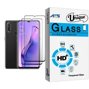 AFS Unique Glass MIX002 Screen Protector For Oppo A8 Pack Of 2