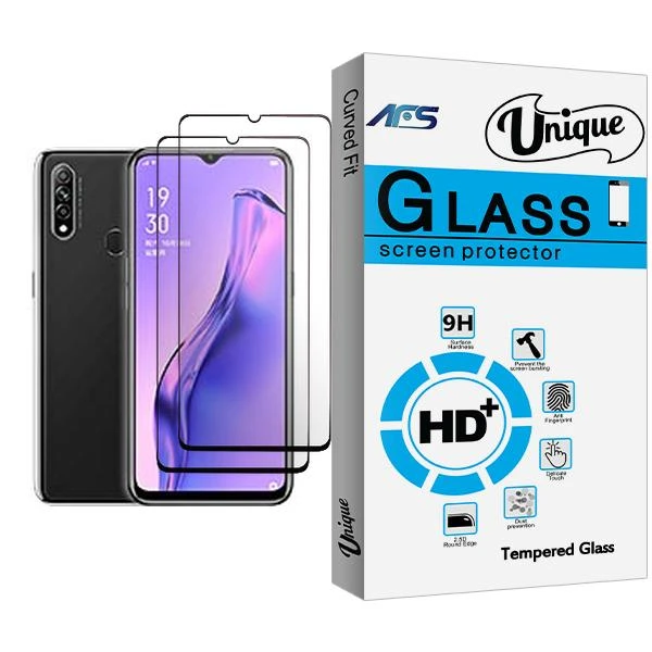 محافظ صفحه نمایش ای اف اس مدل Unique Glass MIX002 مناسب برای گوشی موبایل اوپو A8 بسته دو عددی