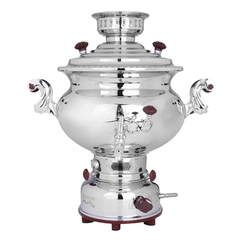 سماور گازی گروه صنعتی برادران سیفی مدل صدفی ترموکوپلدار 8 لیتر