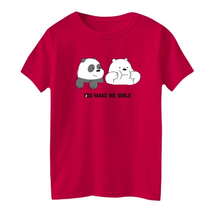 تی شرت آستین کوتاه بچگانه مدل دو خرس