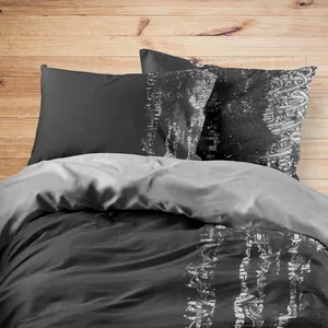 سرویس خواب مدوپد طرح نسخ مشکی مدل mod00042 یک نفره 4 تکه