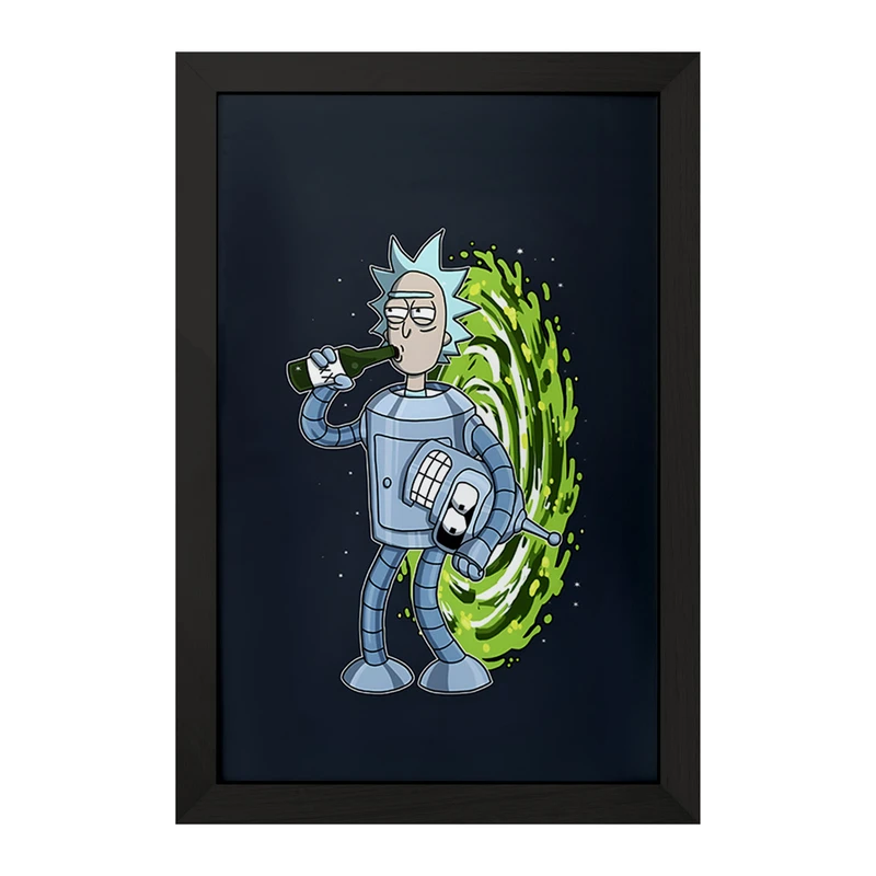تابلو خندالو مدل ریک و مورتی (Rick and Morty) کد F4008
