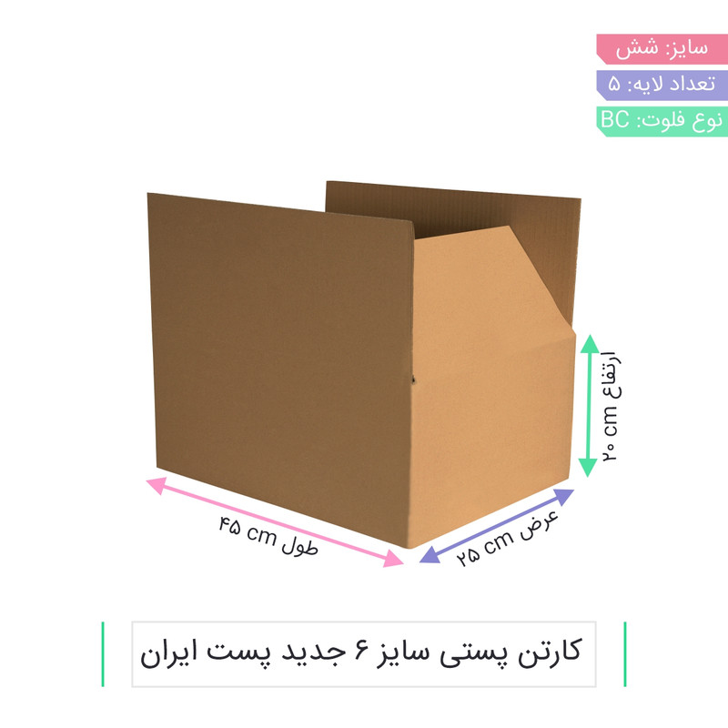 جعبه بسته بندی مدل CS-B01-26 بسته 5 عددی جعبه بسته بندی مدل CS-B01-26 بسته 5 عددی
