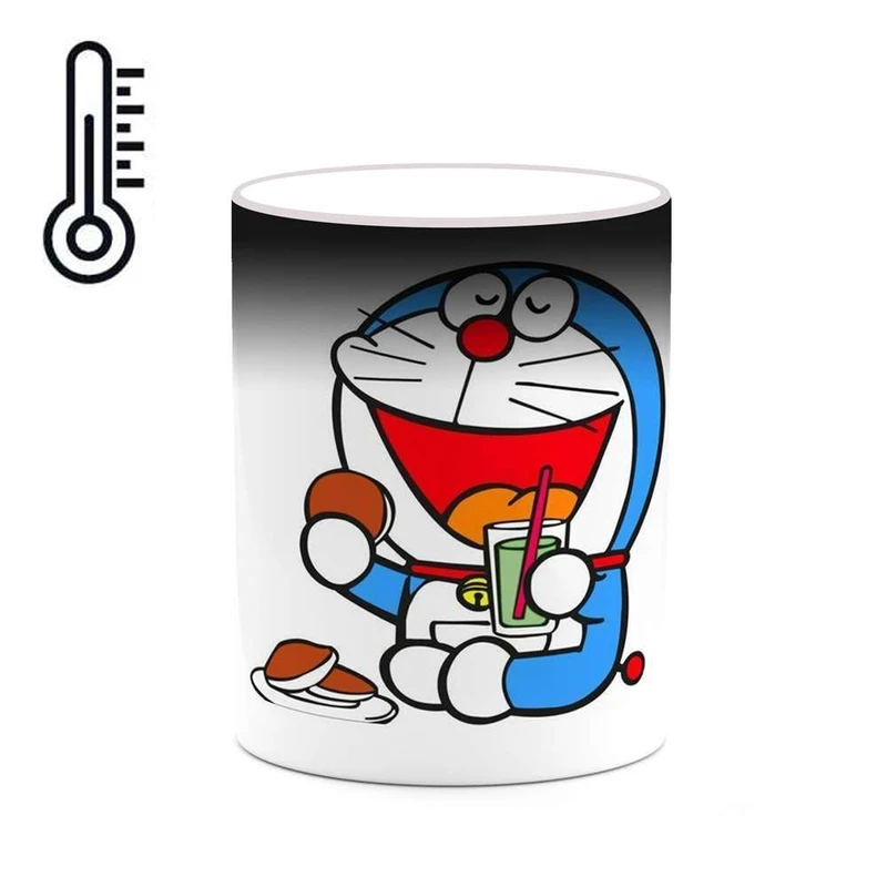 ماگ حرارتی کاکتی مدل کارتون Doraemon کد mgh22545