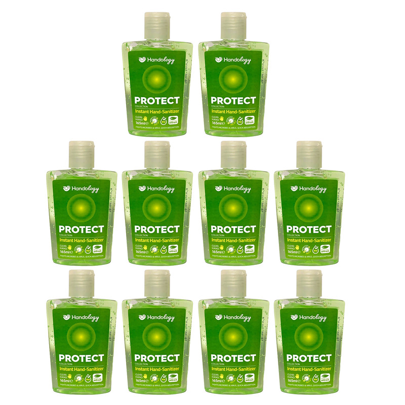 ژل ضد عفونی کننده هندولوژی مدل چای سبز حجم 165 میلی لیتر مجموعه 10 عددی