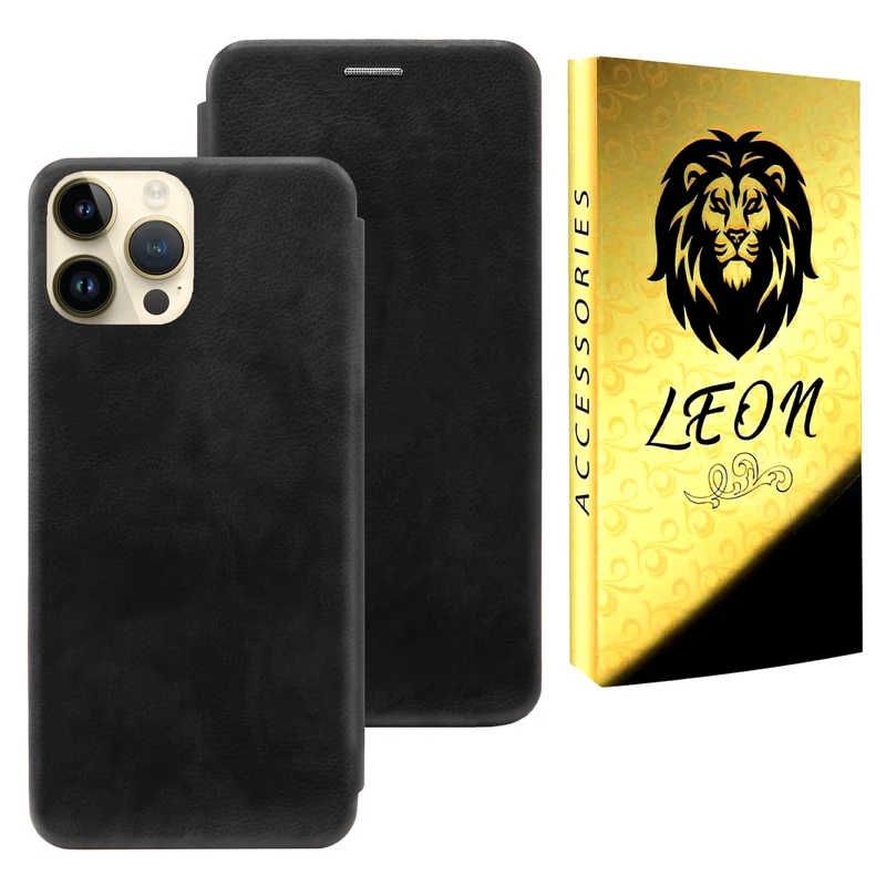 کیف کلاسوری لئون مدل pure Yo مناسب برای گوشی موبایل اپل iPhone 13 Pro
