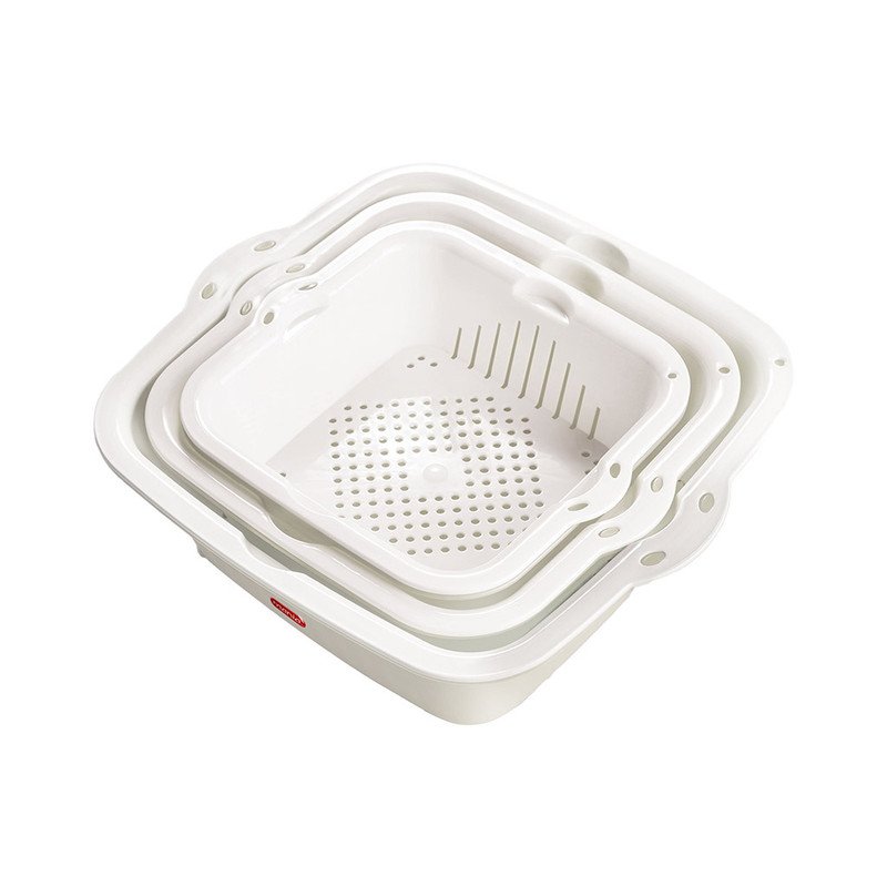 ست کاسه و آبکش مانیا مدل 108020 بسته 3 عددی ست کاسه و آبکش مانیا مدل 108020 بسته 3 عددی