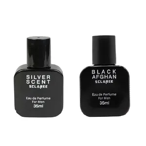 عطر جیبی مردانه اسکلاره مدل Silver Scent حجم 35 میلی لیتر به همراه عطر جیبی مردانه اسکلاره مدل Black Afghan