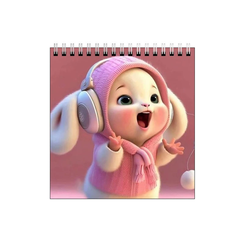 دفتر طراحی طرح خرگوش و موزیک کد 0145528