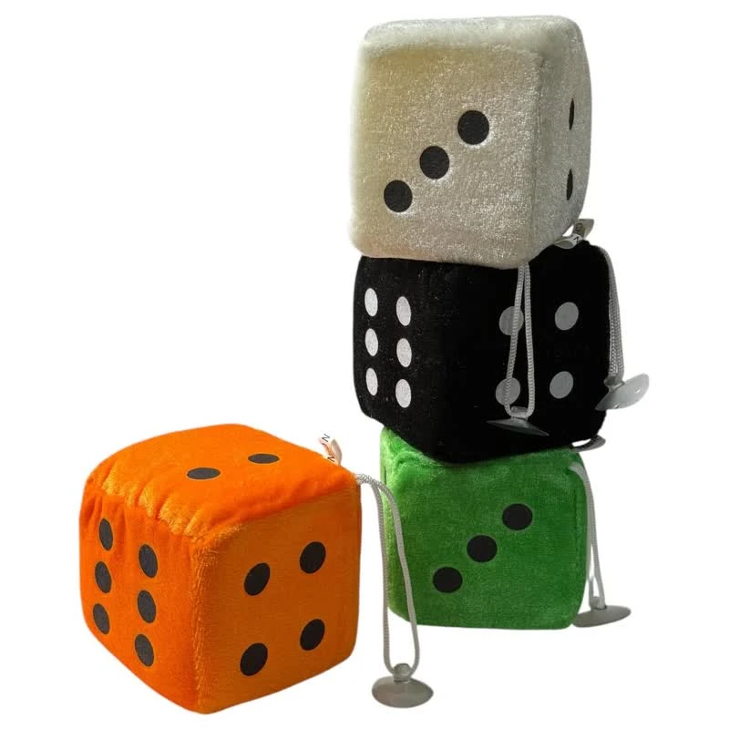 آویز عروسکی مدل تاس اسفنجی مجموعه 4 عددی