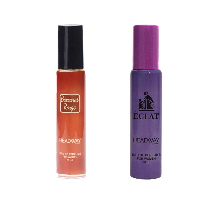 عطر جیبی زنانه هدوی استوری مدل کورکجان باکارات رژ و لانوین اکلت حجم 30 میلی لیتر مجموعه 2 عددی عطر جیبی زنانه هدوی استوری مدل کورکجان باکارات رژ و لانوین اکلت حجم 30 میلی لیتر مجموعه 2 عددی