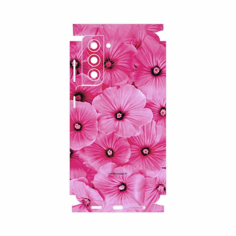 برچسب پوششی ماهوت مدل Pink-Flower-FullSkin مناسب برای گوشی موبایل سامسونگ Galaxy S21 5G