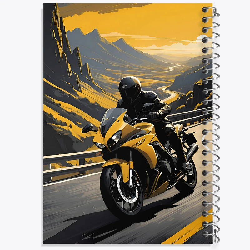 دفتر شطرنجی 50 برگ خندالو طرح موتورسوار کد F8063