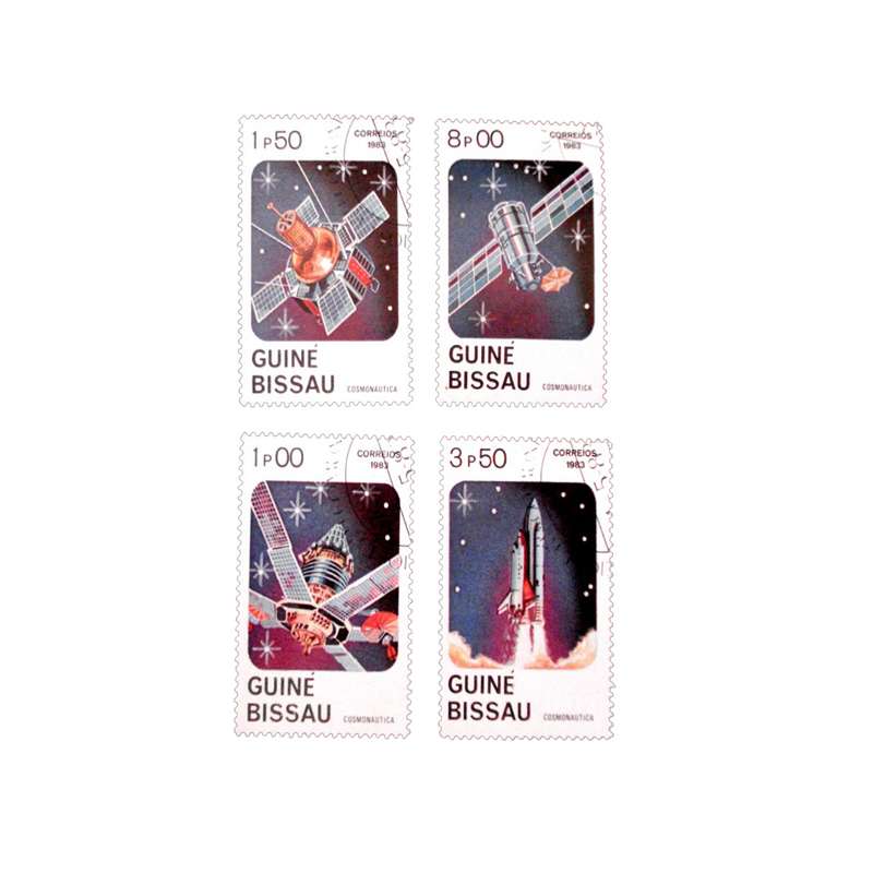 تمبر یادگاری مدل موشک کد DS2102 مجموعه 4 عددی