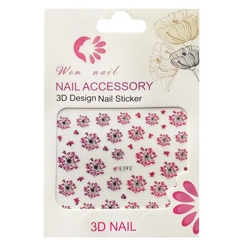 برچسب لنز ناخن مدل E-392