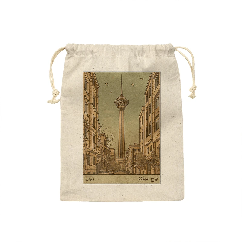 نظم دهنده ترمه طراحان ایده مدل کارت برج میلاد تهران کد map1526 - L سایز 28x40 سانتی متر