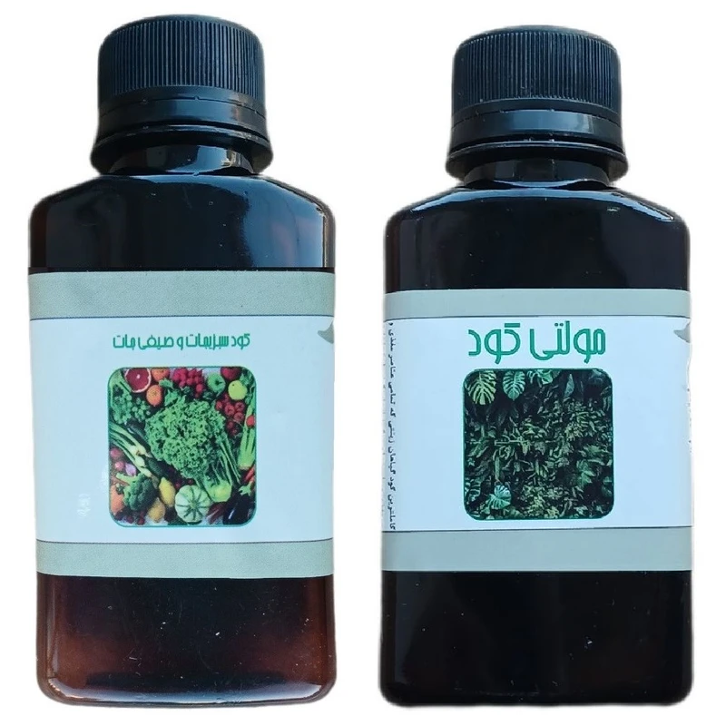 کود مایع سبزیجات و صیفی جات و مولتی کود مدل life drop حجم 110 میلی لیتر بسته 2 عددی