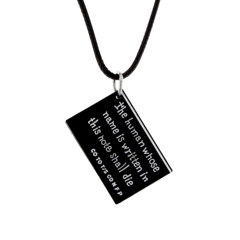 گردنبند برانت طرح دفتر مرگ گردنبند برانت طرح دفتر مرگ