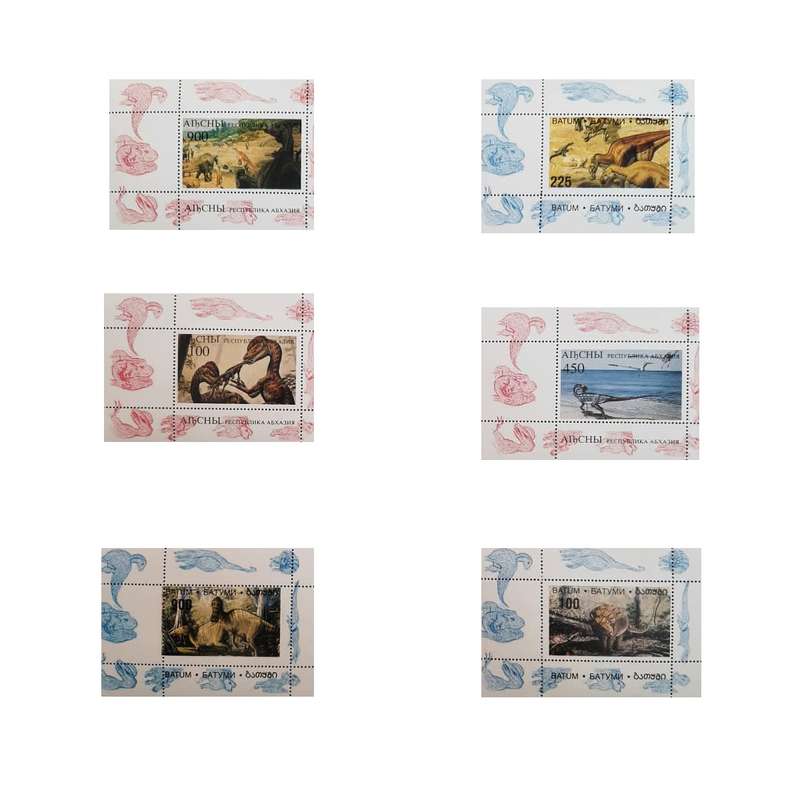 تمبر یادگاری مدل گونه های در حال انقراض 21 مجموعه 6 عددی