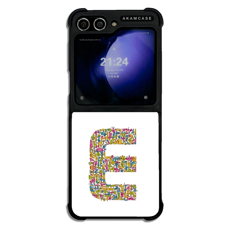 کاور آکام مدل AMC-WSGZFLIP5-ALPHADOODLEBET-5 مناسب برای گوشی موبایل سامسونگ Galaxy Z Flip 5