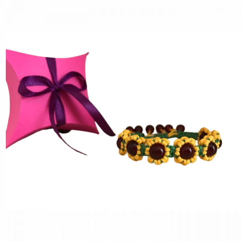 دستبند زنانه مدل گل آفتابگردان