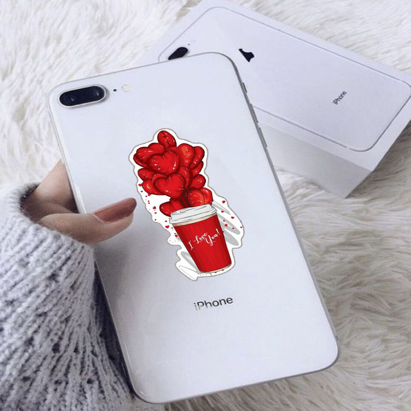 استیکر لپ تاپ طرح love کد 33