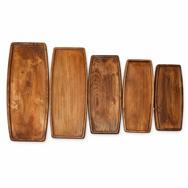 سینی چوبی مدل مینیمال مجموعه ۵ عددی