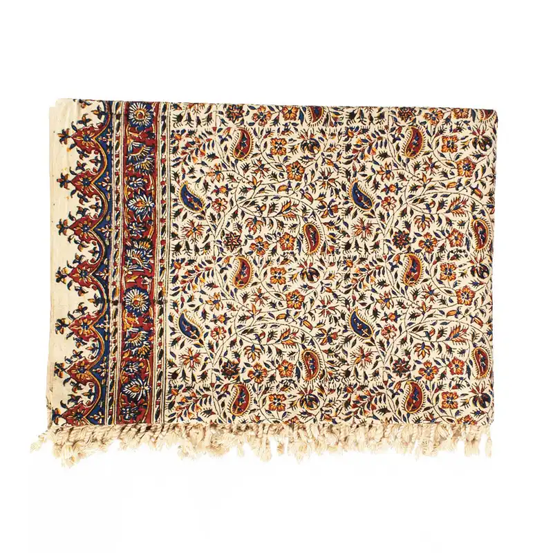 سفره قلمکار طرح گل و بوته سنتی کد 100200-1