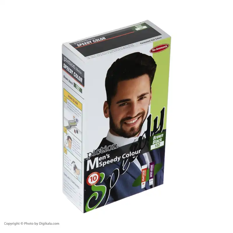 رنگ مو پیکشن شماره 102 حجم 50 میلی لیتر رنگ قهوه ای	تیره