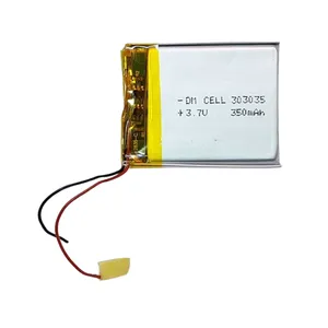 باتری لیتیومی قابل شارژ دی ام سل مدل DM-303035 ظرفیت 350 میلی‌ آمپر ساعت