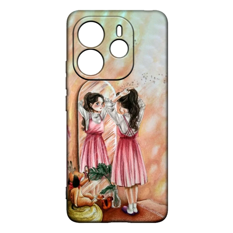 کاور طرح دخترانه کد 232 مناسب برای گوشی موبایل شیائومی Redmi Note 14 4G