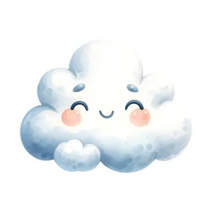 چراغ خواب اتاق کودک مدل ابر LU069