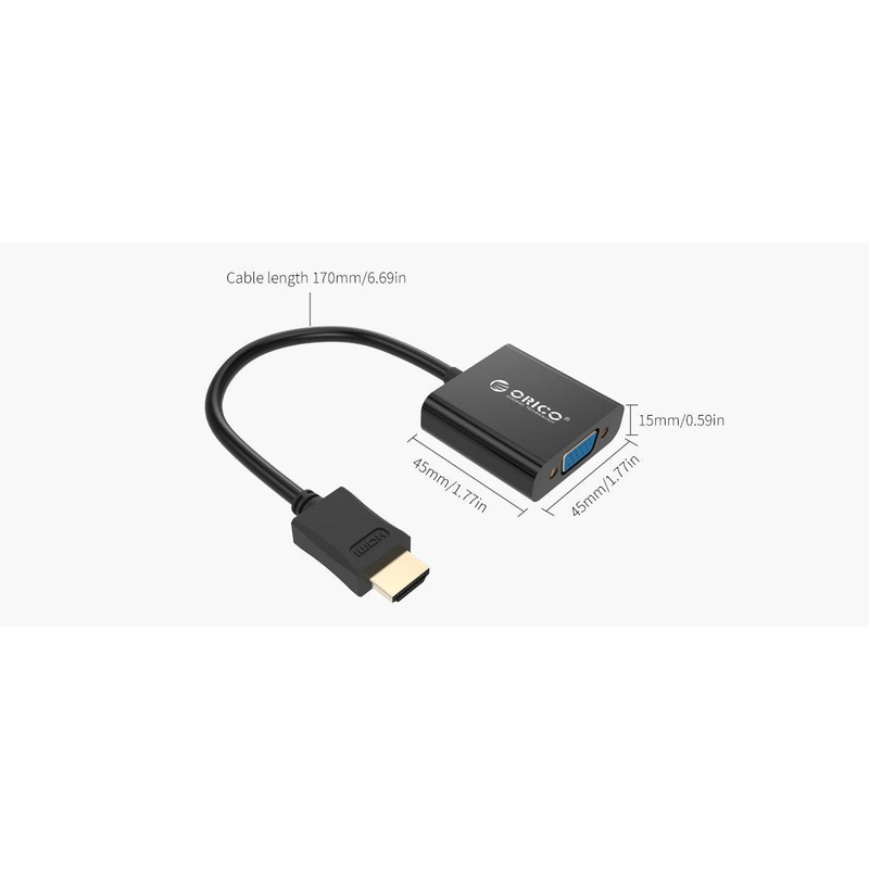 مبدل HDMI به VGA اوریکو مدل DHTV-C20
