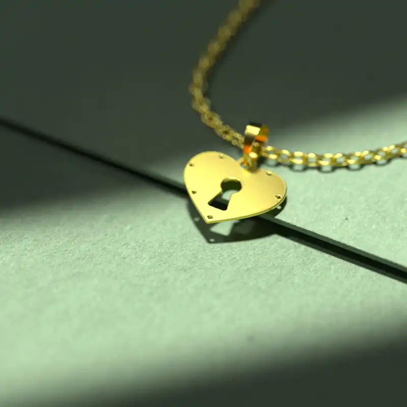 گردنبند طلا 18 عیار زنانه مدوپد کد CA10876